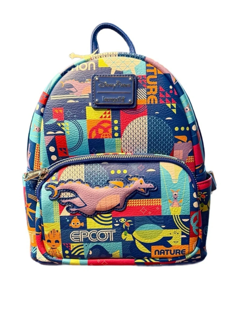 Disney Parks Loungefly Epcot Nature Multi-Color  Mini Backpack - NWT